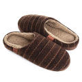 Men's Cozy Memory Foam Slippers with Fluffy Slip-on Clog Winter House Shoes Anti-Skid Sole